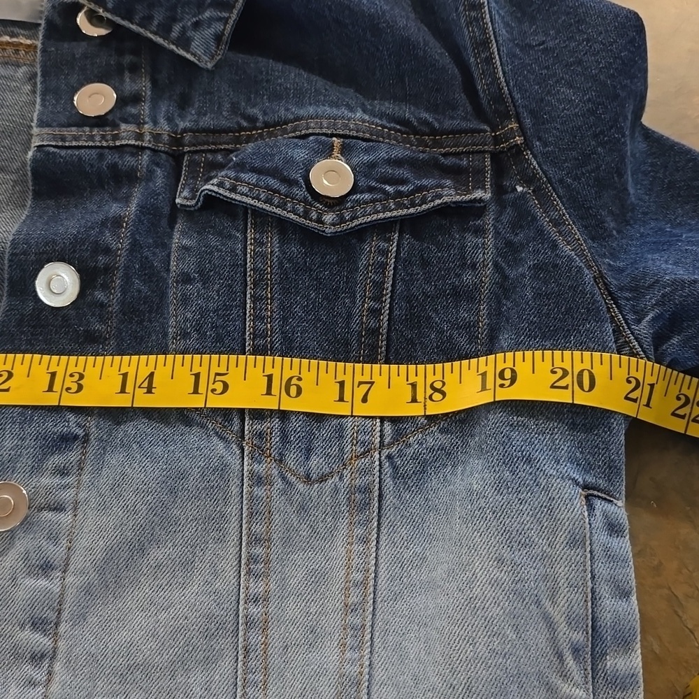 Blue Gradient Denim Jacket - Picture 5 of 8